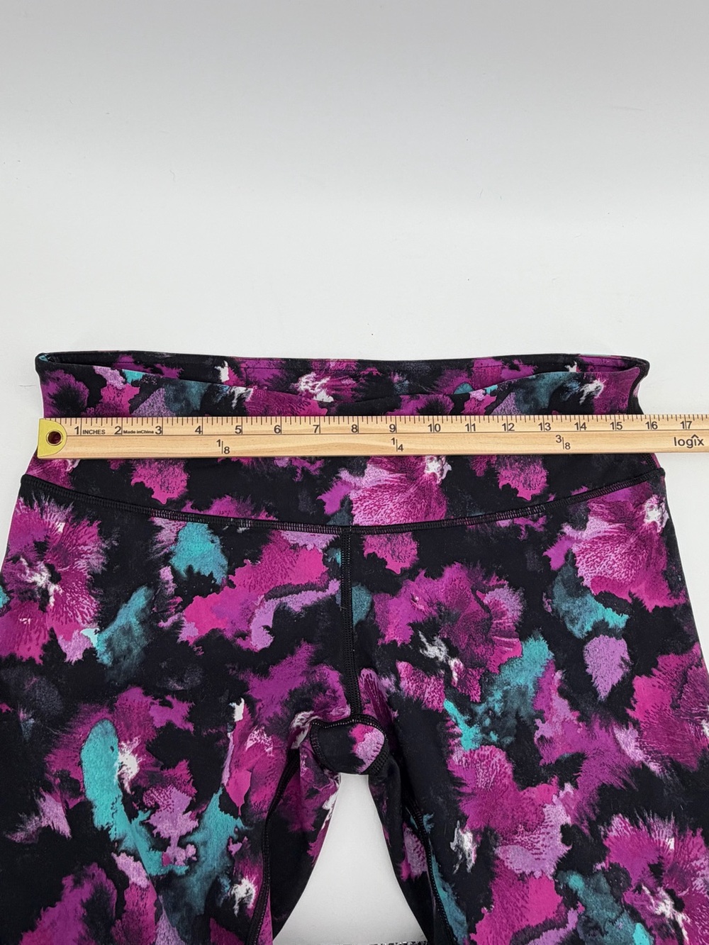 lululemon athletica Purple Floral Print Capri Leggings - Picture 2 of 5